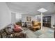 Finished basement with seating area, and built-in shelving at 4120 Statesville Blvd, Salisbury, NC 28147
