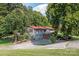 Ranch-style home with red roof, two-car garage, and landscaping at 4120 Statesville Blvd, Salisbury, NC 28147
