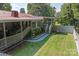 Home's backyard with steps and grassy lawn at 4120 Statesville Blvd, Salisbury, NC 28147