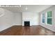 Living room with fireplace and hardwood floors at 115 Saidin Ln, Troutman, NC 28166