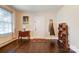 Living room with hardwood floors, fireplace and windows at 9 Bolt Dr, Shelby, NC 28150