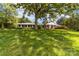 Ranch-style home with brick facade and lush lawn at 3029 River Rd, Shelby, NC 28152