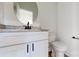 Small bathroom with single vanity and toilet at 4117 Parkwood School Rd # Lot 2, Monroe, NC 28112