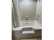 Clean bathroom with a shower/tub combo and updated vanity at 7201 Winery Ln, Charlotte, NC 28227