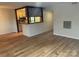 Kitchen with breakfast bar and decorative backsplash at 7201 Winery Ln, Charlotte, NC 28227