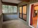 Screened porch overlooking a bamboo garden at 7201 Winery Ln, Charlotte, NC 28227