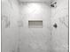 Large shower with marble tile and a built-in niche at 2009 Echo Ln, Gastonia, NC 28052