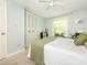 Well-lit bedroom featuring a double bed and ample closet space at 7015 Rollingridge Dr, Charlotte, NC 28211