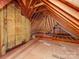 Unfinished attic space with exposed wooden beams at 4206 Oldstone Forest Dr, Waxhaw, NC 28173