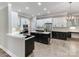 Modern kitchen with stainless steel appliances and an island at 4206 Oldstone Forest Dr, Waxhaw, NC 28173