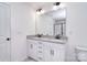 Double vanity bathroom with granite countertop at 144 Fleming Dr, Statesville, NC 28677