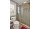 Bathroom with toilet and shower stall at 312 Wintergreen Ct, Kings Mountain, NC 28086