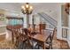 Open dining room with hardwood floors and chandelier at 312 Wintergreen Ct, Kings Mountain, NC 28086