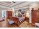 Main bedroom with a king-size bed, hardwood floors, and walk-in closet at 312 Wintergreen Ct, Kings Mountain, NC 28086