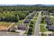 Aerial view of a house with a large backyard and surrounding neighborhood at 312 Wintergreen Ct, Kings Mountain, NC 28086