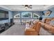 Theater room with reclining seats and large screen TV at 312 Wintergreen Ct, Kings Mountain, NC 28086
