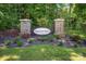 Stagecoach Station community entrance with stone pillars and landscaping at 3531 Clover Valley Dr, Gastonia, NC 28052