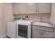 Functional laundry room, featuring cabinets and a utility sink at 3087 Bartlett St, Fort Mill, SC 29715