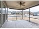 Relaxing screened porch overlooking the backyard and community at 3087 Bartlett St, Fort Mill, SC 29715