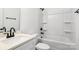 Clean bathroom with a bathtub and shower combination at 920 Holmes St, Salisbury, NC 28144