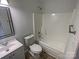 Clean bathroom with shower/tub combo and vanity at 4432 Eaves Ln, Charlotte, NC 28215