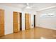 Bright bedroom with double closets and ceiling fan at 9224 Maggie Robinson Rd, Waxhaw, NC 28173