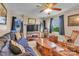 Living room with a couch, coffee table, and fireplace at 114 Gregg W St, Fort Mill, SC 29715