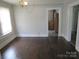 Dining room with hardwood floors and kitchen view at 1146 Buffalo St, Shelby, NC 28150