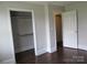Bedroom with closet and door to bathroom at 1146 Buffalo St, Shelby, NC 28150