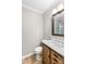 Updated bathroom with a modern vanity and toilet at 145 Jim Barnes Ln, Taylorsville, NC 28681