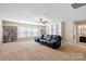 Spacious bonus room with built-in shelving and seating at 5601 Ballenger Ct, Waxhaw, NC 28173
