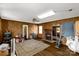 Living room with wood walls, hardwood floors, and a fireplace at 2017 And 2025 Filbert Hwy, York, SC 29745