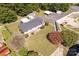 Aerial view of house and surrounding property with detached garage at 2017 And 2025 Filbert Hwy, York, SC 29745