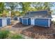 Lakefront home with detached garages and walkway at 50444 Haven Bend Rd, Albemarle, NC 28001