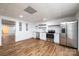 Modern basement kitchen with stainless steel appliances at 6331 Dwayne Starnes Dr, Hickory, NC 28602