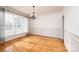 Formal dining room with hardwood floors and wainscoting at 6331 Dwayne Starnes Dr, Hickory, NC 28602