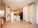 Kitchen with white cabinets, granite counters, and island at 6331 Dwayne Starnes Dr, Hickory, NC 28602