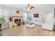 Living room featuring a cozy fireplace and hardwood floors at 1229 Brecken Ct, Kannapolis, NC 28081