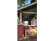 Rustic front porch with a weathered bench, needs some repair at 215 S Ervin Ave, Newton, NC 28658