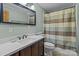 Clean bathroom with shower/tub combo and updated vanity at 746 Springwood Dr # 14&15, Mount Gilead, NC 27306