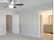 Main bedroom with access to bathroom and hallway at 2465 Palmdale Walk Dr, Fort Mill, SC 29708