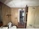 Bathroom with shower and toilet needing renovation at 3114 Thompson Rd, Lancaster, SC 29720