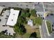 Aerial view of house and surrounding area at 110 Sims Pkwy, Harrisburg, NC 28075