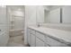 Modern bathroom with vanity and shower/tub combo at 526 Mountain View Dr, Monroe, NC 28110