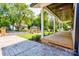 Side porch with wooden flooring and covered ceiling at 607 Ligon St, Shelby, NC 28150