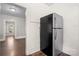 Stainless steel refrigerator in the kitchen area at 225 Flint St, Charlotte, NC 28216