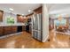 Modern kitchen with stainless steel appliances and hardwood floors at 1447 London Dr, Rock Hill, SC 29732