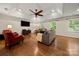 Spacious living room featuring hardwood floors and ample natural light at 1447 London Dr, Rock Hill, SC 29732