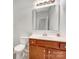Clean bathroom with a single sink vanity and a toilet at 24601 Blue Heron Cir, Lancaster, SC 29720