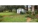 Backyard with shed and grassy area at 102 Aderholdt Rd, Bessemer City, NC 28016